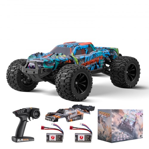 TEEROK Op afstand bestuurde auto met licht frame, offroad 1:16 RC-auto, 2 batterijen 60 minuten, alle terreinen, RC Crawler 20 km/u, outdoor-speelgoed, cadeaus voor kinderen, volwassenen, jongens TEEROK Op afstand bestuurde auto met licht frame, offroad 1:16 RC-auto, 2 batterijen 60 minuten, alle terreinen, RC Crawler 20 km/u, outdoor-speelgoed, cadeaus voor kinderen, volwassenen, jongens