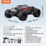 VEVOR Afstandsbediening Auto RC Auto 1:10 All Terrain 4WD Offroad Truck 38x27x14cm