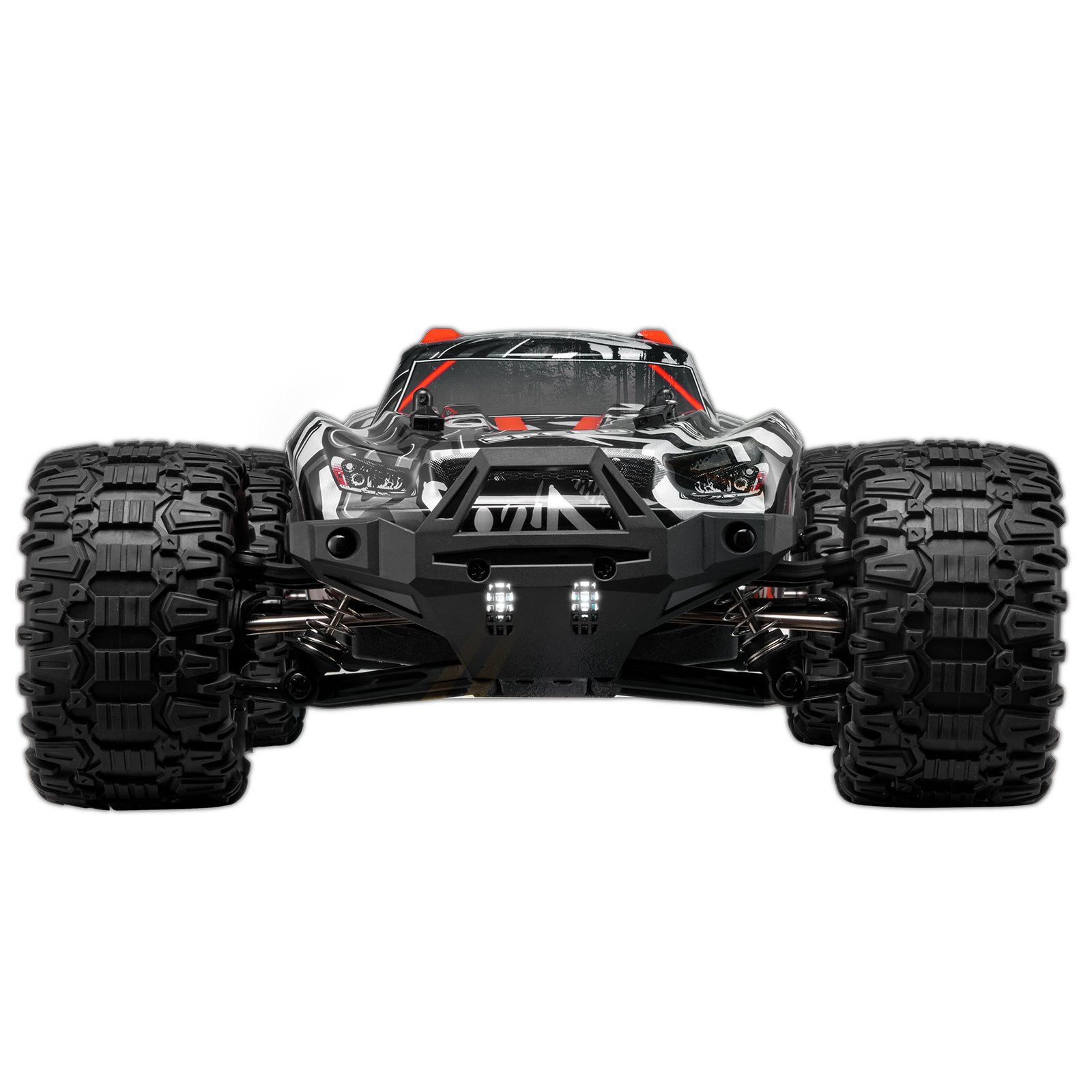 VEVOR Afstandsbedieningsauto, 1:14 schaal RC-auto, All-Terrain 4WD Off-Road Monstertruck met 45° Wheelie en 2 accu's, 38 km/u hogesnelheids RC-truck, ideaal voor kinderen vanaf 8 jaar