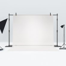 VEVOR Fotoachtergrond Professionele fotografieachtergrond 3048 x 3048 mm Achtergrond Stofgrootte Studio rekwisieten Achtergrond Verstelbare pijp- en gordijnstandaard Bruiloften Feestopstellingen