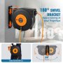 VEVOR Retractable Extension Cord Reel Power Cord Reel 15 m 1600W 1 m Lead-in Cord