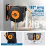 VEVOR Retractable Extension Cord Reel Power Cord Reel 19m 1000W 1m Lead-in Cord