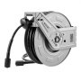 VEVOR Pressure Washer Hose Reel, 19.8 m x 6.4 mm Retractable Power Heavy-Duty Steel Washer Hose Reel, 3200PSI Max, Auto-Rewinding, Flexible Wall/Floor Mounted for Car Washing,Garden,Floor Cleaning