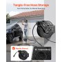 VEVOR Pressure Washer Hose Reel, 18.3 m x 6.4 mm Retractable Power Heavy-Duty Steel Washer Hose Reel, 4000PSI Max, Auto-Rewinding, Flexible Wall/Floor Mounted for Car Washing,Garden,Floor Cleaning