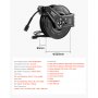 VEVOR Pressure Washer Hose Reel, 18.3 m x 6.4 mm Retractable Power Heavy-Duty Steel Washer Hose Reel, 4000PSI Max, Auto-Rewinding, Flexible Wall/Floor Mounted for Car Washing,Garden,Floor Cleaning
