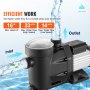 VEVOR 2HP Above Ground Pool Pump, 220V-240V, 1450 / 2860 RPM Dual Speed Pump 1800W, 33000 L/H Max. Flow Powerful Pump, Energy Saving Swimming Pool Pump for Above Ground Pool, CE Certification