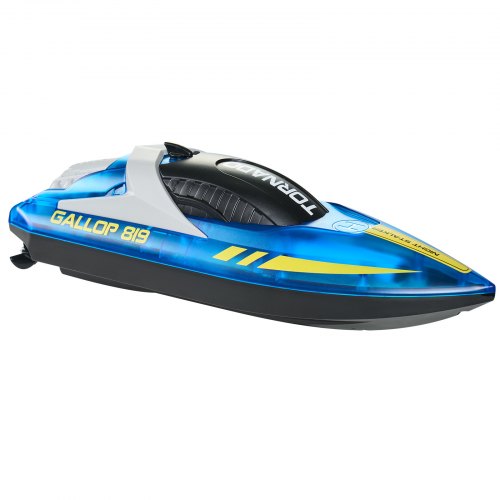 Mophorn RC-Boot, 2,4 GHz, 12 km/h, ferngesteuert für Pools und Seen, Rennboot mit LED-Licht, 2