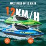 VEVOR 2 PCS RC Boat 2.4 GHz Remote Control Racing Boat 12 km/h Kids Adults Gift