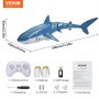 VEVOR Remote Control Shark Toy 2.4 GHz High Speed RC Boat for Kids Adults Gift