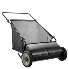 VEVOR Handgrasmaaier 66 cm veegbreedte Handgrasmaaier 198 liter capaciteit van de grasopvangbak Cilindermaaier 142 x 81 x 75 cm Handmatige haspelmaaier Verstelbaar voor het opvegen van bladeren, grasresten en kleine takken