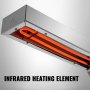 Vevor Verwarmingsbrug, Commerciële Warmtelamp 1000 W Roestvrij Staal 7 Kg 30-85℃