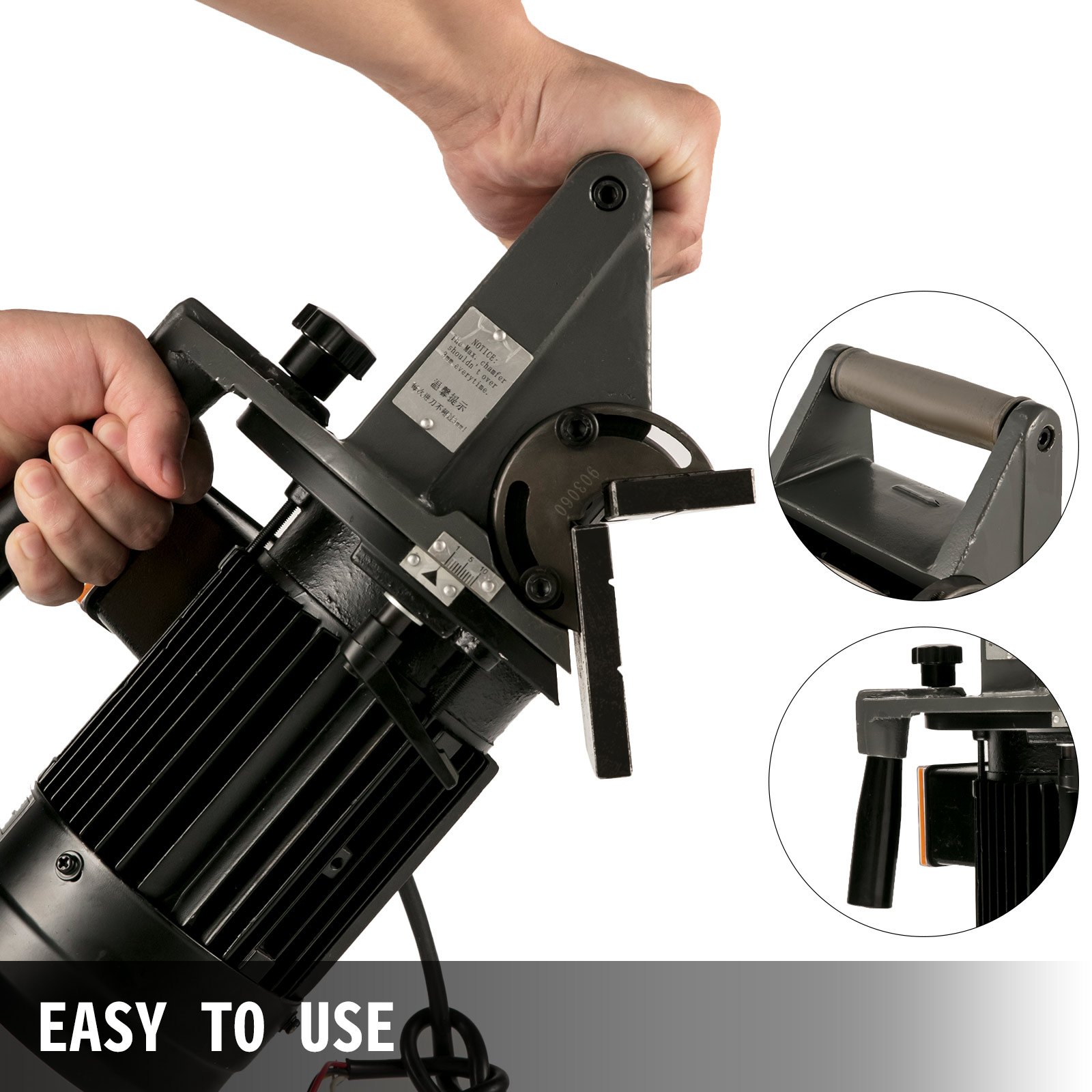 Vevor Elektrische Afschuinmachine Tx-r200 Afkantmachine 9 Wolfraamstalen Punten