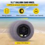 VEVOR Beach Balloon Wheels, 15.7" Replacement Sand Tires, TPU Cart Tires for Kayak Dolly, Canoe Cart and Buggy with Free Air Pump, 2-Pack