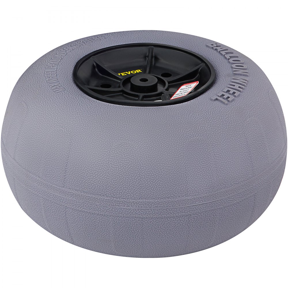 VEVOR Kruiwagenwiel 2 Stks TPU Band Opblaasbaar Wiel 33 cm Diameter Ballonwielen Banden met Hand Luchtpomp, 55 kg Laadvermogen en een Lagedrukontwerp van 2-3 PSI Geschikt voor Verschillende Terreinen