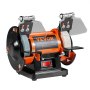 VEVOR Double Grinder, 3590 RPM, 150 mm, 50 W Professional Grinding Machine, Bench Grinder with Splash Guard, incl. 3 Polishing Wheels, 100 Wrenches, Drill Bits, Grinding Tool, Double Grinder