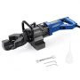 VEVOR elektrische hydraulische wapeningsstaalbuiger, draagbare 1000W wapeningsstaalbuiger, buigt wapeningsstaal van 6-16 mm binnen 4 seconden, buigmachine met oliekan, zwart en blauw