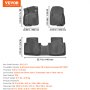 VEVOR Automotive Floor Mats Fits for Honda CR-V (Hybrid Models) 2017-2022 3 pcs