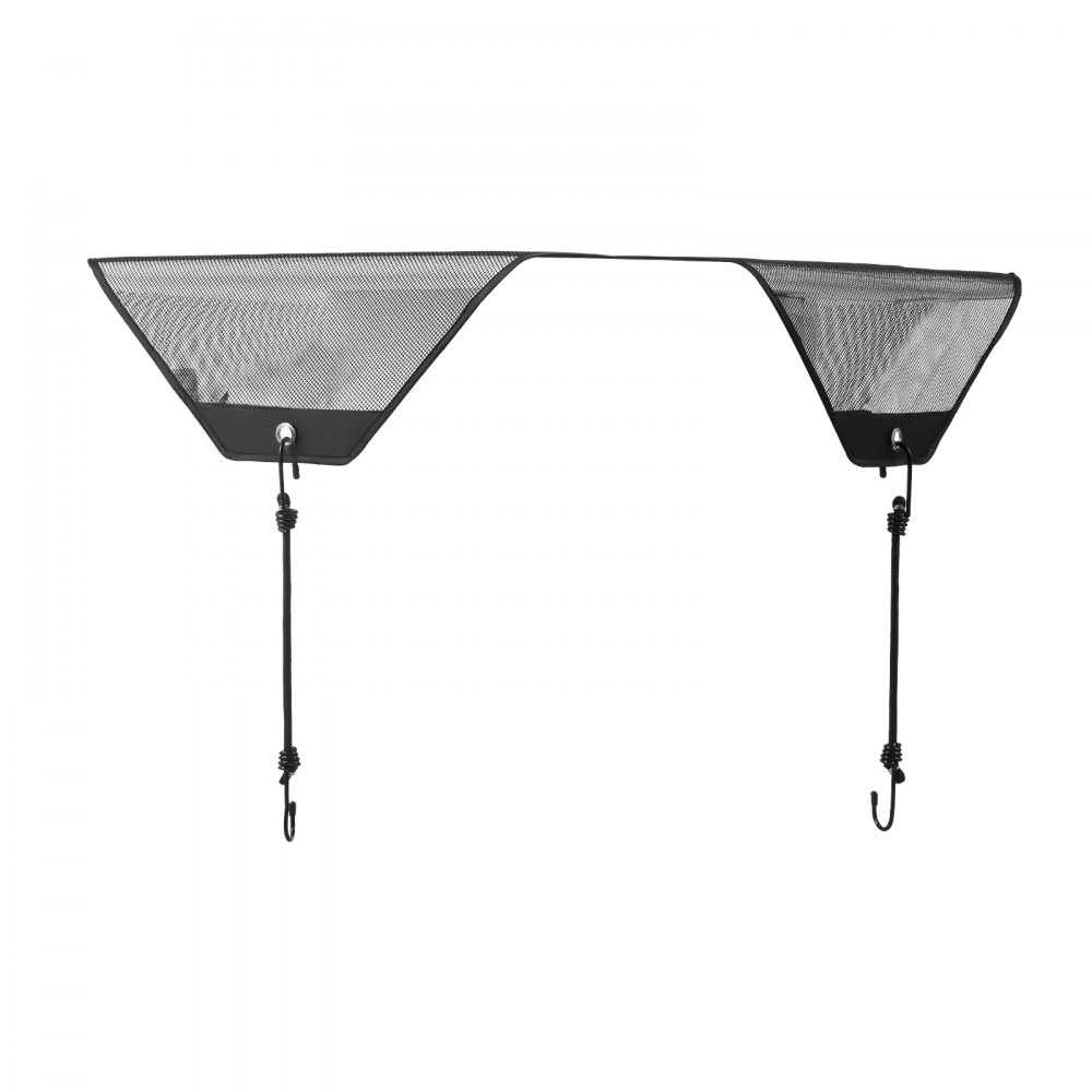 VEVOR Buitenaircohoes, 910 x 910 mm, Beschermhoes voor airconditioner, PVC-gaashoes met elastische haken, scheurvast, voor buitengebruik, alle seizoenen, zwart