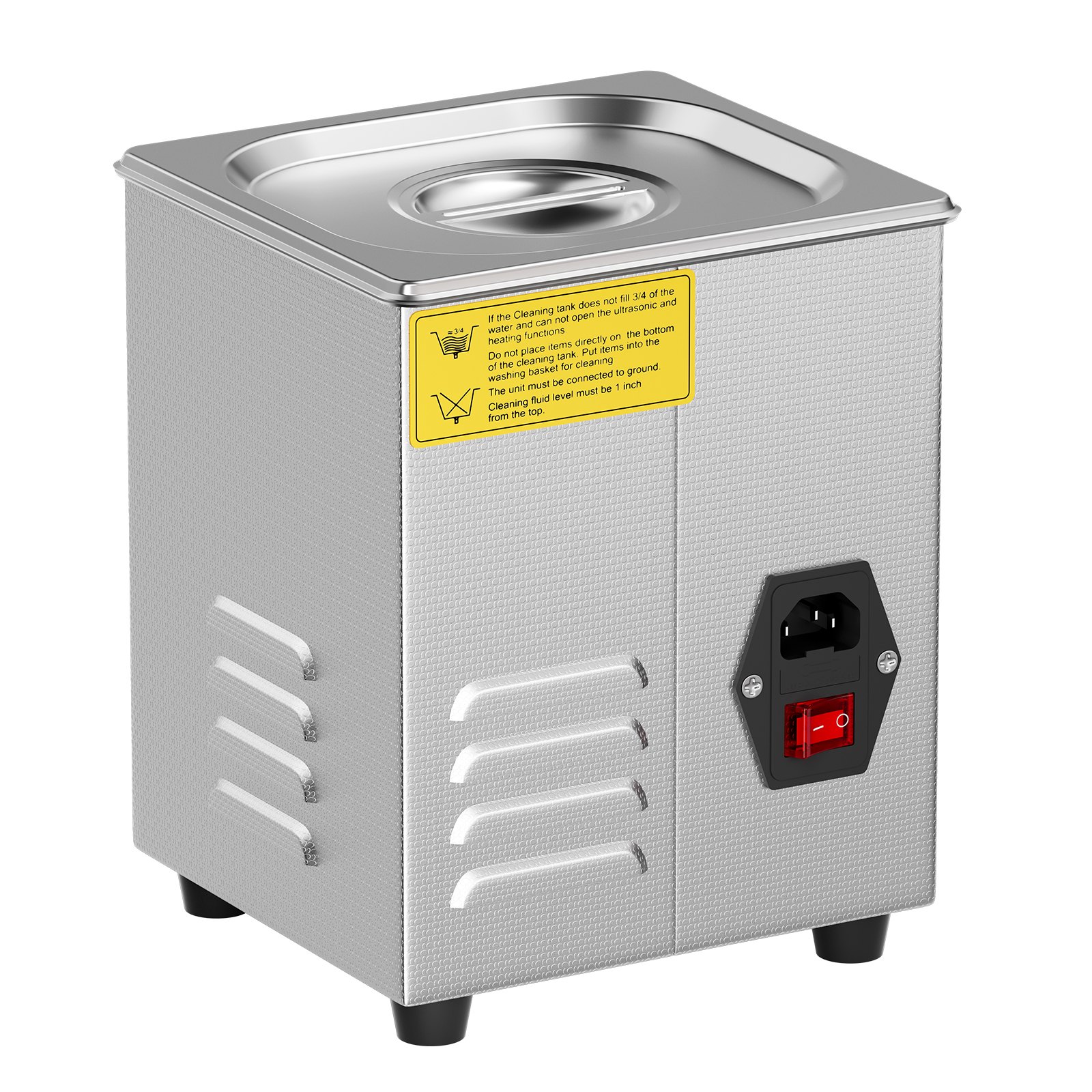 VEVOR Ultrasoonreiniger 1,3L Professionele 60W Reinigingsmachine met Timer en Verwarming, Digitale 40kHz Ultrasoonreiniger met Mand voor Horloges, Brillen, Sieradenhouder, Industriële Onderdelen, Gereedschap, Brillen
