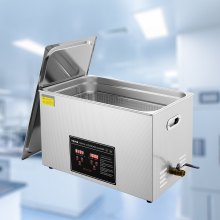 VEVOR ultrasoonreiniger ultrasoon roestvrijstalen reinigingsapparaat 752 W, 30 L ultrasoon reinigingsapparaat met digitaal display 0-30 minuten, ultrasoon reinigen voor sieraden, brillen, horloges enz.