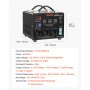 VEVOR Voltage Auto Converter Transformer, 6000VA, Heavy Duty Step Up/Down Power Transformer, 110V to 220V and 220V to 110V, with 3 US Outlets, 3 EU Outlets, LCD Display, Circuit Breaker Protection