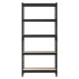 VEVOR Heavy Duty Opbergrek, 5 planken, 759x309x1520mm, 907,2kg draagvermogen, stalen frame, modulair en verstelbaar ontwerp voor doe-het-zelf, werkbankfunctie, flexibel insteekrek voor magazijn, garage, werkplaats