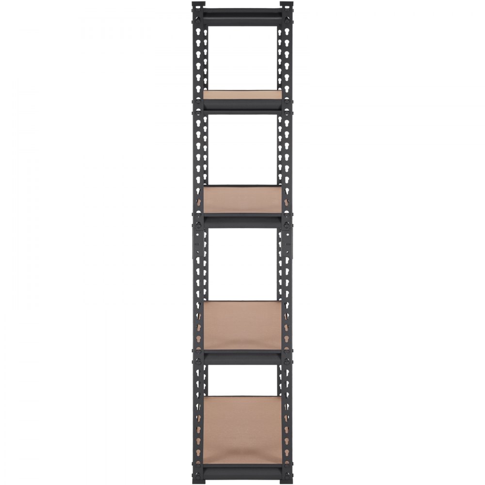 VEVOR Storage Shelving Unit, 5-Tier Adjustable, 2000 lbs Capacity, Heavy Duty Garage Shelves Metal Organizer Utility Rack, Black, 30" L x 12" W x 60" H for Kitchen Pantry Basement Bathroom Laundry