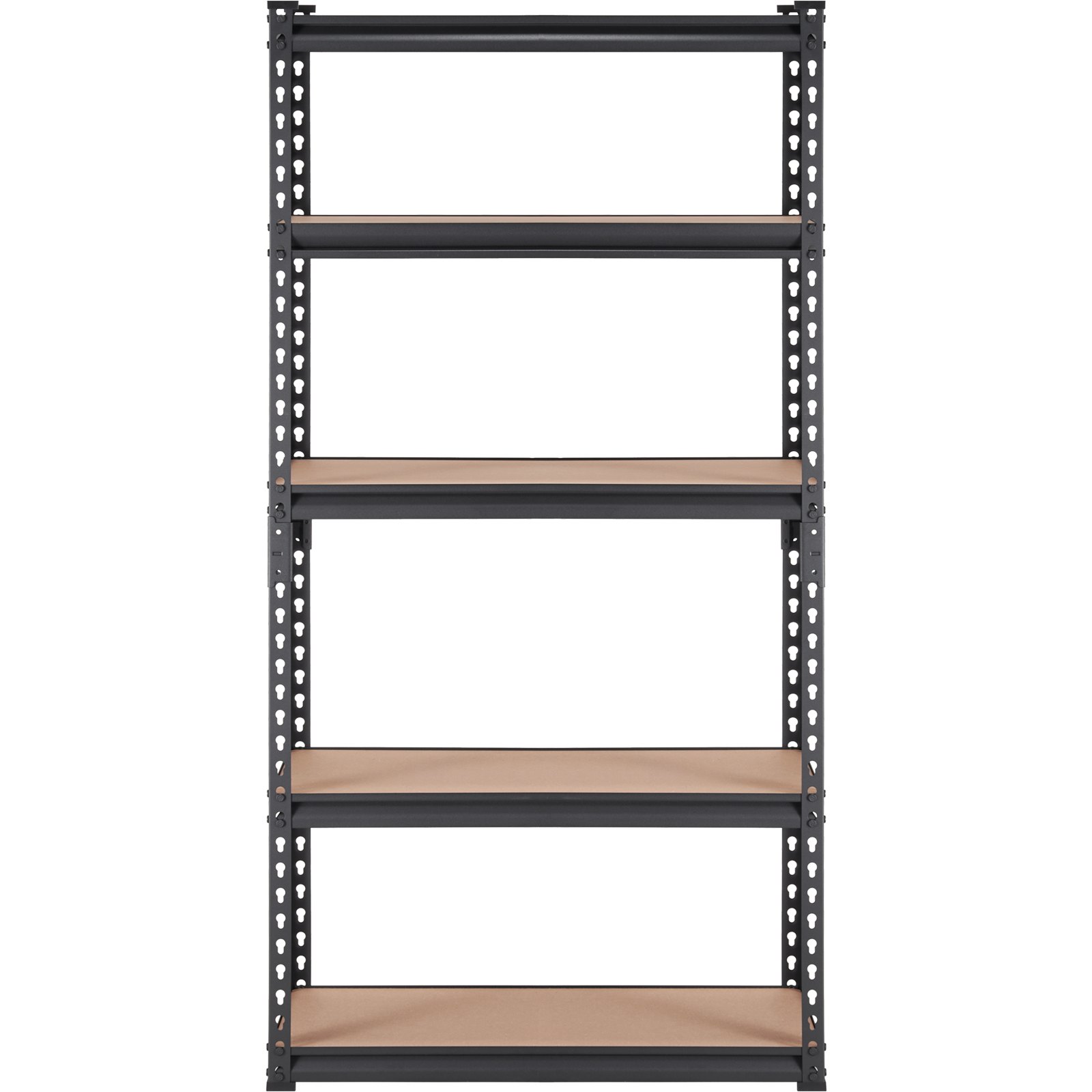 VEVOR Storage Shelving Unit, 5-Tier Adjustable, 2000 lbs Capacity, Heavy Duty Garage Shelves Metal Organizer Utility Rack, Black, 30" L x 12" W x 60" H for Kitchen Pantry Basement Bathroom Laundry