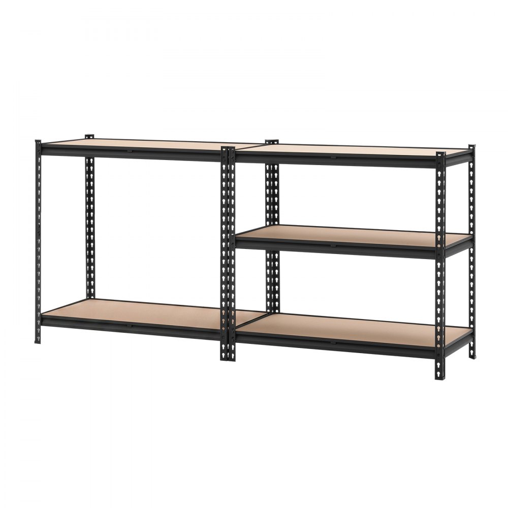 VEVOR zwaar uitgevoerde opbergkast 923x459x1813mm, draagvermogen 907,2kg, stalen frame, 5 verstelbare MDF-planken, modulaire opbergkast te gebruiken als werkbank, flexibele metalen opbergkast voor kelder, garage, werkplaats