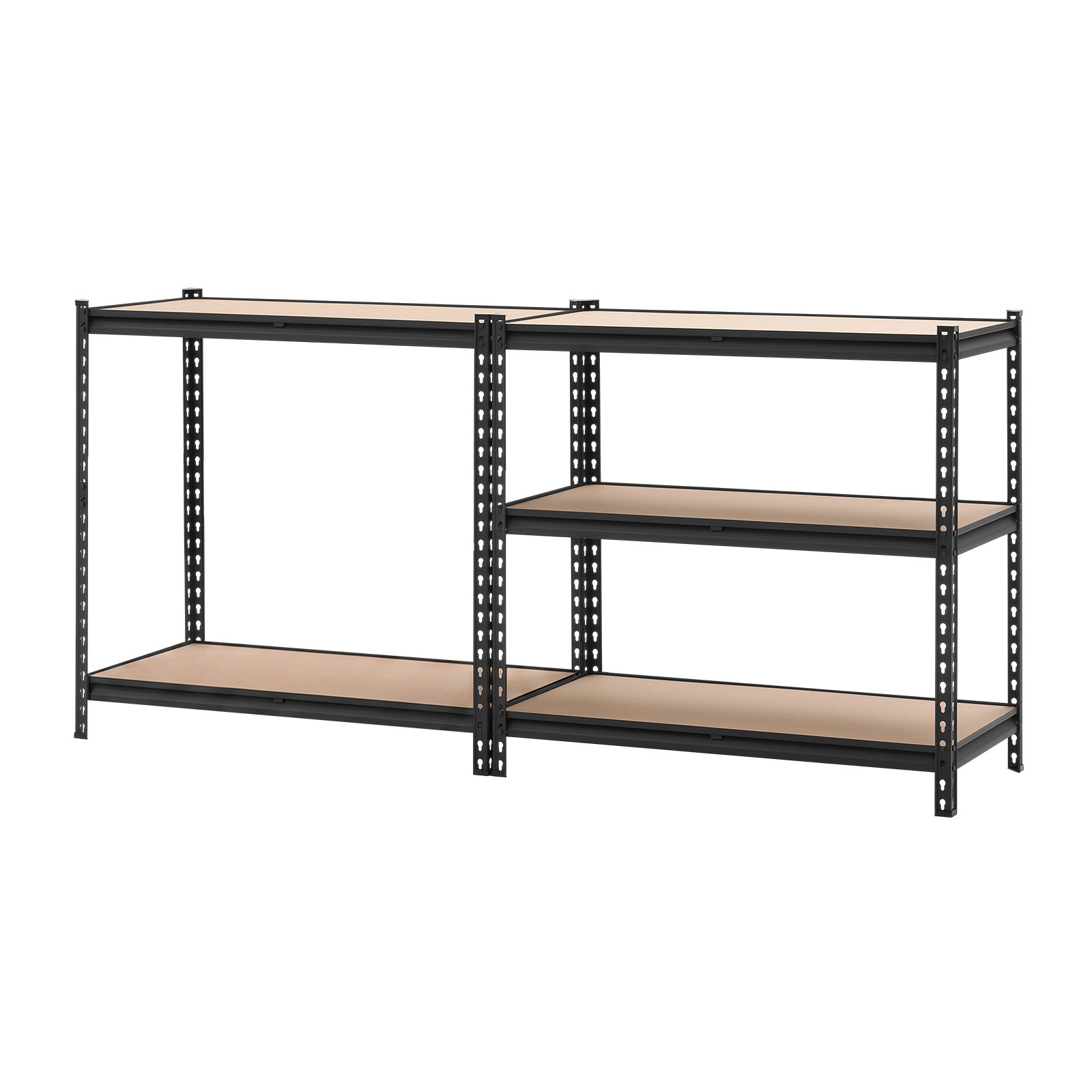 VEVOR zwaar uitgevoerde opbergkast 923x459x1813mm, draagvermogen 907,2kg, stalen frame, 5 verstelbare MDF-planken, modulaire opbergkast te gebruiken als werkbank, flexibele metalen opbergkast voor kelder, garage, werkplaats