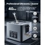 VEVOR 15L Ultrasonic Cleaner, Professional Ultrasonic Cleaner Machine with Cleaning Basket & Digital Display, 240W Stainless Steel 40kHz Industrial Cleaning Machine for Parts, Carburetors, Instruments