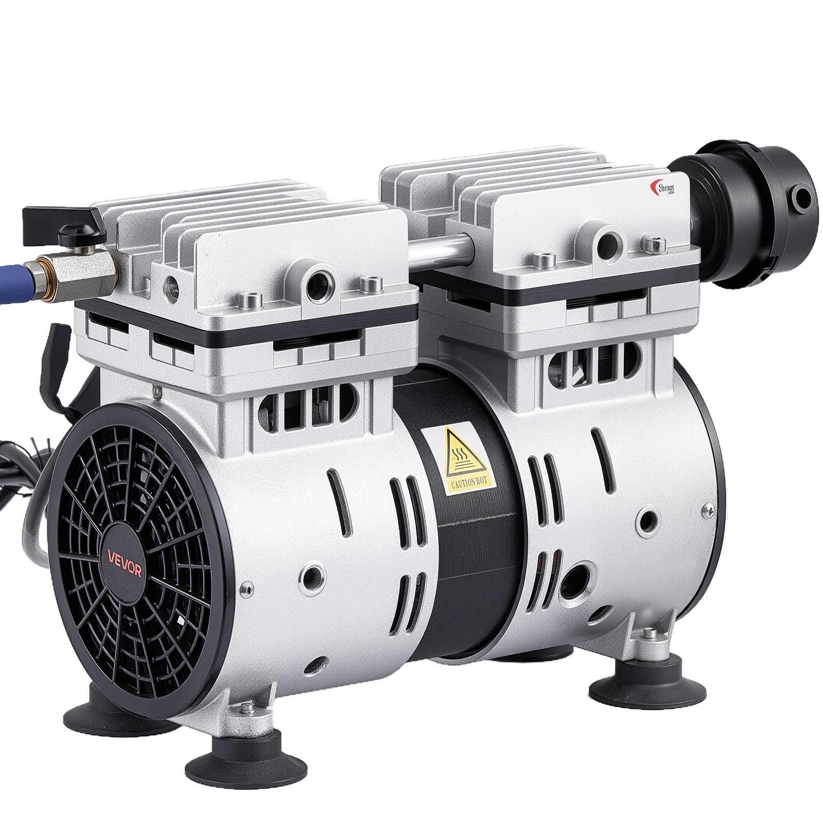 VEVOR Pond Aerators, 5.2CFM Aeration System for Lakes up to 3 Acres, 4/5 HP Air Compressor, 1 Diffuser & 30.5 m Weighted Tubing, Outdoor Pond Aeration Pump for Deep Water Oxygen Circulation