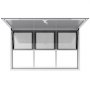 VEVOR Food Trailer Raam (1524 x 915 mm installatiemaat) met aluminium frame, Food Trailer Serveerraam met 85° openingshoek en 6 schuiframen, Concessieraam voor Food Trucks