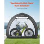 VEVOR Bike Storage Tent, 5+ Bikes, Outdoor Spacious Bike Storage Tent with Ventilated Window, Waterproof Fan-Shaped Bike Tent with High Strength Fiberglass & Dual Zippers, Fit for Bicycle