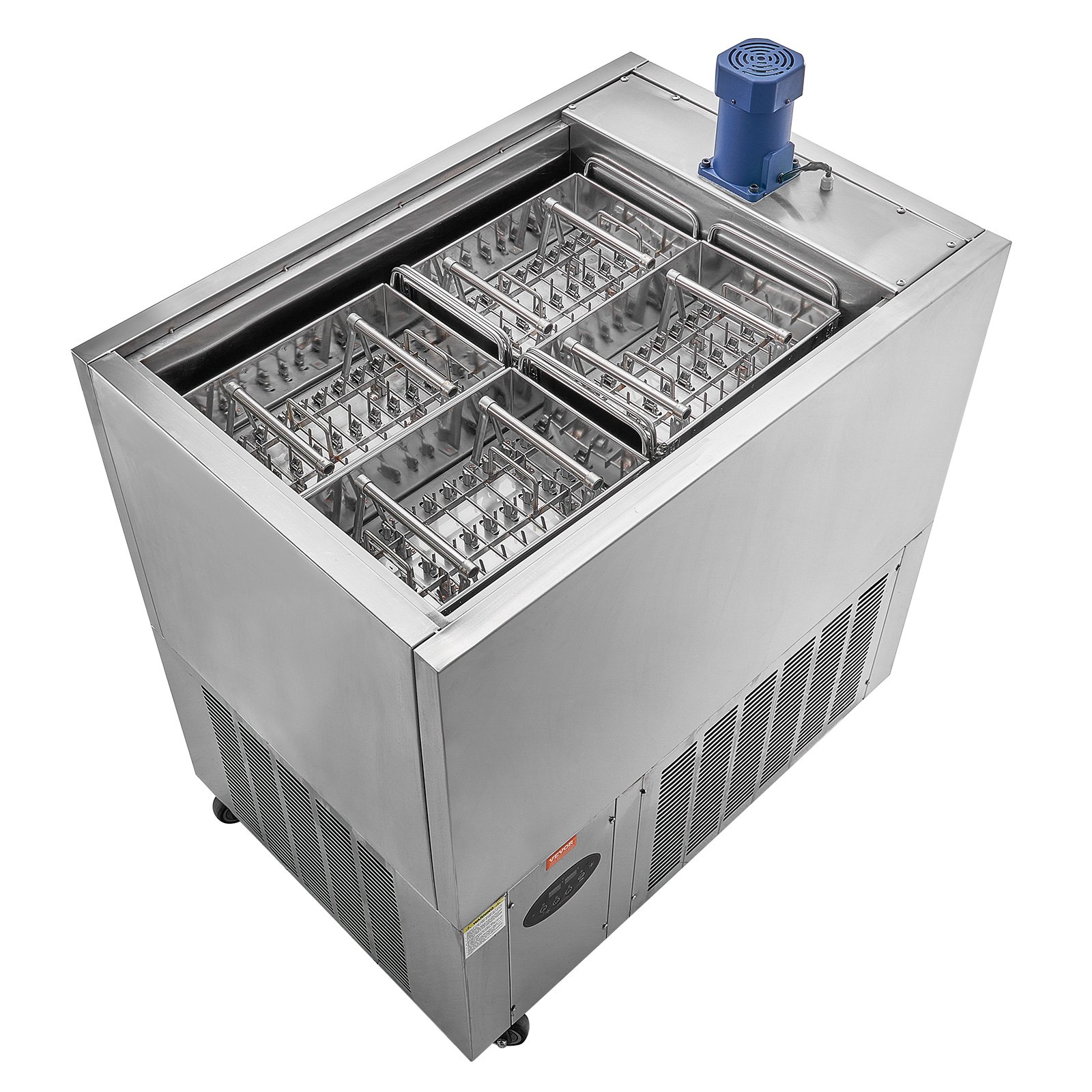 VEVOR Commercial Popsicle Machine, 4 Mould Set - 120 PCS Ice Pops Making Machine, Stainless Steel Commercial Ice Lolly Maker, Ice Sticks Popsicle Machine for Bar, Cafes, Milktea Store (30PCS / Mould Set)