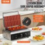 VEVOR 10PCS Commercial Waffle Maker Rectangle Waffle Baker Machine 1550W