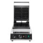 VEVOR Commerciële Wafelijzer Wafelmachine 2000W Anti-aanbak RVS Belgisch Wafelijzer met Temperatuur- en Tijdsregeling, voor Restaurant Bakkerij Snackbar 2 stuks Wafels