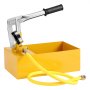 VEVOR Drukontlastingspomp, max. 25 bar, vulpompset met enkele klep en manometer, 5L watertank, 1m slang met 1/2-inch buitendraad voor leidingen