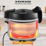 VEVOR Commercial Rice Cooker 45-Cup Non-Stick Pot 9L 12H Keep Warm Restaurant