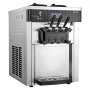 VEVOR Commercial Ice Cream Machine, 20-28L/H Yield, 2200W 3-Flavor Countertop Soft Serve Ice Cream Maker with 2 x 6L Hoppers & Hopper Agitation, Pre-Cooling Self-Cleaning for Snack Dessert Shops