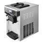 VEVOR Commercial Ice Cream Machine, 20-28L/H Yield, 2200W 3-Flavor Countertop Soft Serve Ice Cream Maker with 2 x 6L Hoppers & Hopper Agitation, Pre-Cooling Self-Cleaning for Snack Dessert Shops