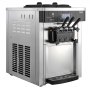 VEVOR Commercial Ice Cream Machine, 20-28L/H Yield, 2200W 3-Flavor Countertop Soft Serve Ice Cream Maker with 2 x 6L Hoppers & Hopper Agitation, Pre-Cooling Self-Cleaning for Snack Dessert Shops
