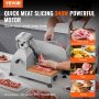 VEVOR Commerciële vleessnijmachine 340W elektrische snijmachine Voedselsnijmachine met 10" koolstofstalen mes, 0-15 mm verstelbare dikte voor vlees, kaas, groenten enz.