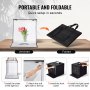 VEVOR Photo Studio Lightbox, 20 x 20 inch, 3000-5600K, instelbare 3 kleurtemperaturen, opnametentset met 160 LED's, 6 achtergronden, voeding, zachte lichtdoek, hoge CRI ≥ 95 voor productfotografie