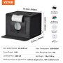 VEVOR fotobox 410x300x305mm fotostudio set lichtbak fotografie 5600K 120LED