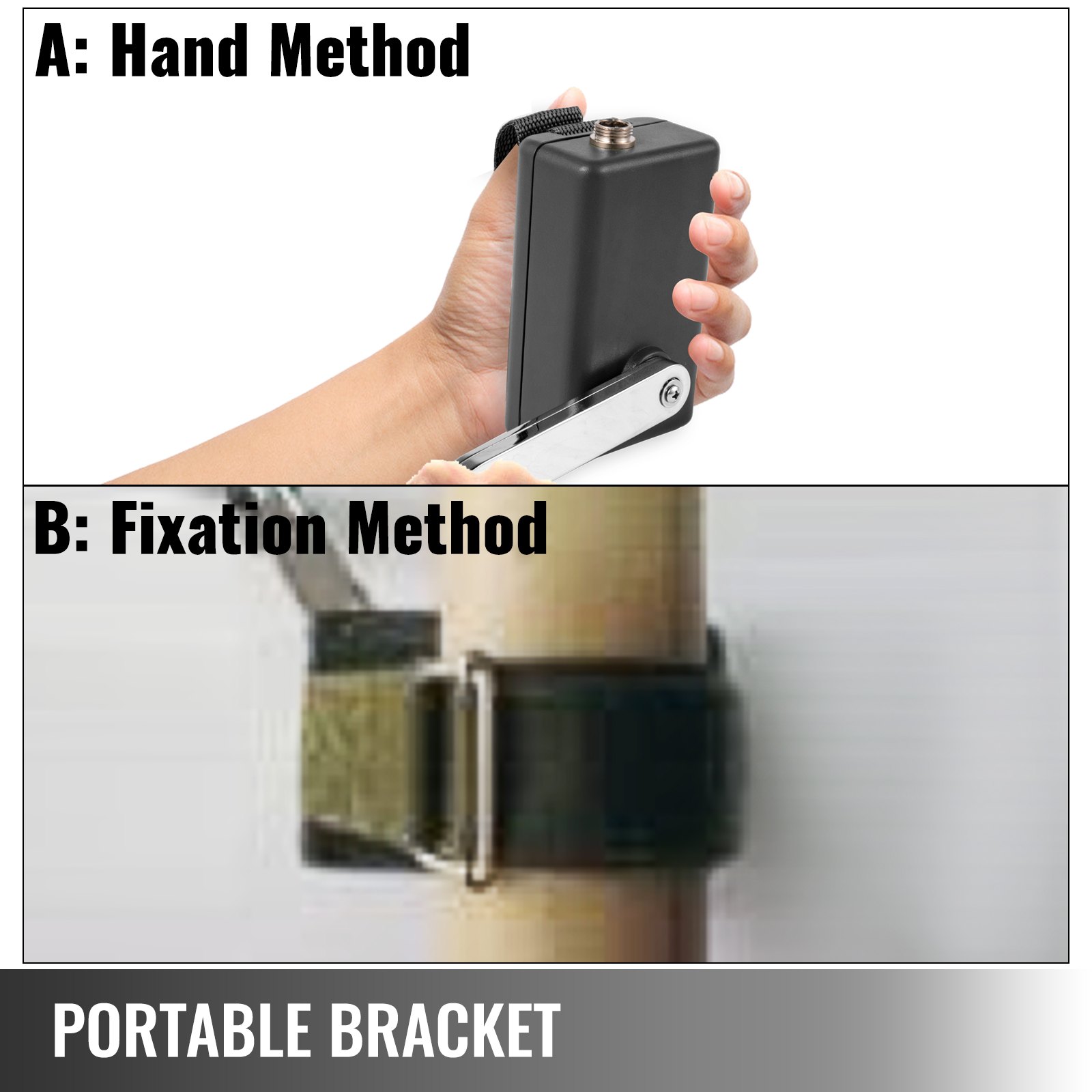 Vevor Hand Cranked Generator, Charging Emergency Dynamotor 30 W 0 - 28 V, Zwart