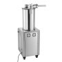VEVOR Hydraulic Automatic Sausage Stuffer 26L Fixed Tank Meat Maker, for Commercial Use, 18L Mixing Meat Capacity, 750W Vertical Meat Stuffer, Stainless Steel Filler Kit, 4 Filling Tubes