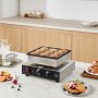VEVOR Mini Pannenkoekenmaker Commerciële Nederlandse Mini Pannenkoekenmachine, 9 Stuks, 76 mm Diameter, Dorayaki Bakmachine, 850 W, Temperatuur- en Tijdsregeling, in Keukens, Cafés en Restaurants