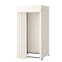 VEVOR Paskamer Oprolbare Paskamer met Dikke Gordijnen, Privacy Scherm met Stevige Metalen Haak, voor Boetieks Winkelcentra Kleermakerswinkels 99 x 99 x 204,5 cm (Zwart & Beige)