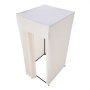 VEVOR Paskamer Oprolbare Paskamer met Dikke Gordijnen, Privacy Scherm met Stevige Metalen Haak, voor Boetieks Winkelcentra Kleermakerswinkels 99 x 99 x 204,5 cm (Zwart & Beige)